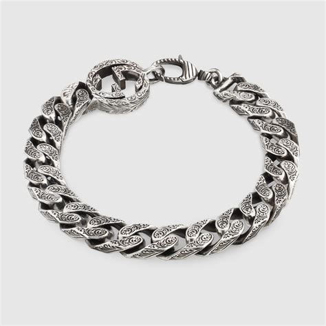 gucci silver chain bracelet